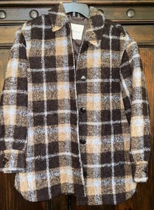 Women’s Madewell Alpaca Wool Blend Plaid Jacket  - Picture 1 of 9