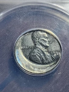 1943 Steel Cent Mint Error 20% Off Center ANACS MS60 Details - Picture 1 of 5
