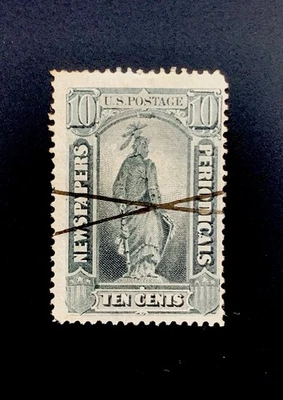 Sello de Estados Unidos PR15 1875 periódico usado en buen estado Foto 1 de 2