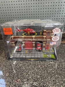 Menards O Scale 279-5927 Fire Station No 9 With Helicopter New Model Trains - Picture 1 of 9