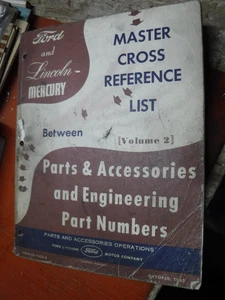 1965 FORD LINCOLN MERCURY ORIGINAL FACTORY MASTER CROSS REFERENCE LIST - Picture 1 of 5