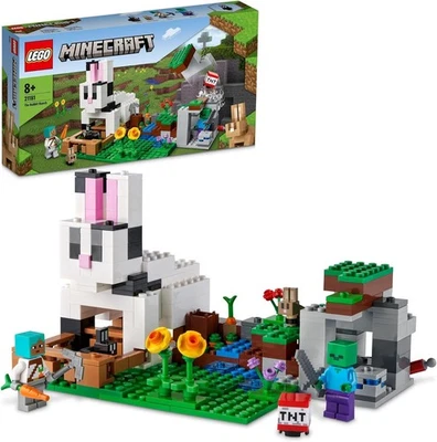 LEGO Minecraft Rabbit Farm 21181 Toy Block Present Video Game Animal Boys Girls - Image 1 of 4