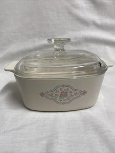 Vintage Corning Ware English Breakfast 1,5 Liter Auflaufform Backform mit Deckel - Bild 1 von 7