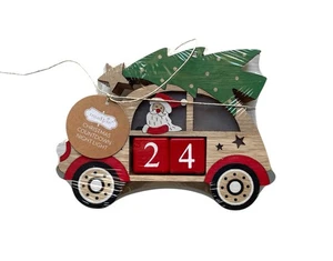 MUDPIE Santa Car Christmas Countdown Night Light, New - Picture 1 of 3