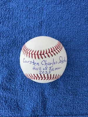 CC SABATHIA SIGNED FULL NAME HALL OF FAME 2025 OML BASEBALL NEW YORK YANKEES - Image 1 of 4