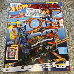 Hot Wheels City Ultimate Garage Playset con 2 Auto Die-Cast Stoccaggio per 50 Auto - Foto 1 di 4