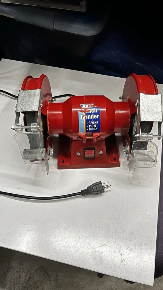 TBC Bench Grinder – 3/4 HP 110V 60Hz Dual Wheel 6” Heavy Duty Grinding Machine - Image 1 of 4