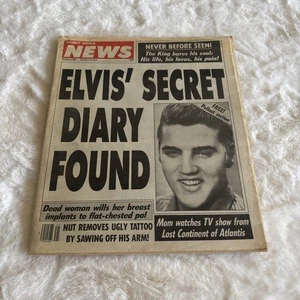 Weekly World News October 9 1990 Elvis Presleys Secret Diary Found Lost Atlantis - Picture 1 of 1