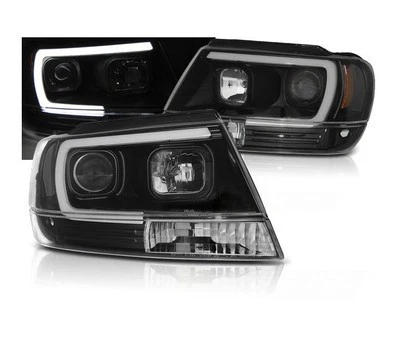 Faros para chrysler jeep grand cherokee 1999 2000-2005 tube light Negro - Image 1 of 1