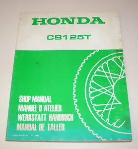 Manual de Taller/Manual de Reparación Honda CB 125 Td (Tipo Jc 06) - Salida 1982 - Imagen 1 de 1