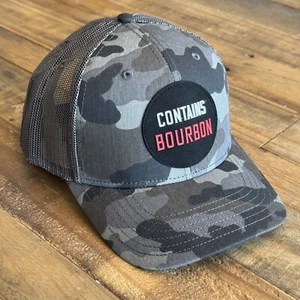 May Contain Bourbon Whiskey Trucker Hat Funny Golf Baseball Cap for Men Dad - Picture 1 of 7