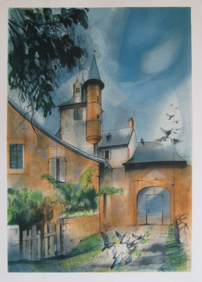 VALADIÉ JEAN BAPTISTE LITHOGRAPHIE 1977 AMOUR DU LIMOUSIN LITHOGRAPH - Photo 1/1