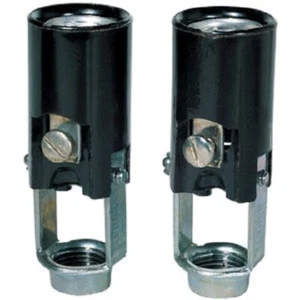 (6-2pk)-Westinghouse Keyless Candelabra Base Black Lamp Socket 70403 - Picture 1 of 1