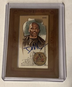 DMC 2023 Topps Allen & Ginter King Of Rock Framed Mini Auto Star Autograph Card