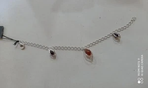 BRACCIALETTO  donna   S&A  AMBRA  e  argento  925 mm - Foto 1 di 3