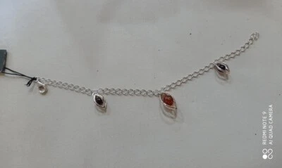 BRACCIALETTO  donna   S&A  AMBRA  e  argento  925 mm - Immagine 1 di 3