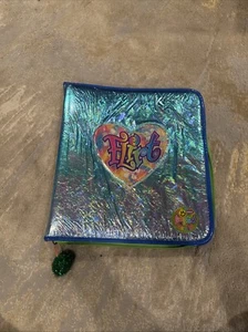 RAR Vintage Lisa Frank FLIRT Reißverschluss Mappe mit 3 Ringen und Spiegel GUC Lesen - Bild 1 von 23