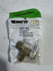 WATTS BPAV-664 Compression Adapt-A-Valve 3/8”x3/8”x1/4” - Picture 1 of 4