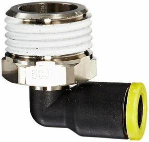 Legris 3109 08 21 Nylon y Latón Niquelado Montaje Push-to-Connect, 90 Grados - Imagen 1 de 2