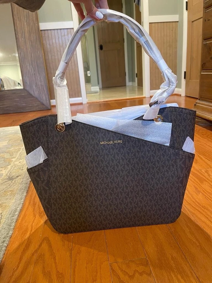 Michael Kors Jet Set Travel Chain Shoulder Tote - Sherbert Multi, Large