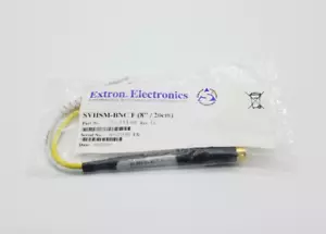 Extron 26-353-01 SVHSM-BNCF Female BNC Male 4-Pin S-Video Adapter Cable 8" – NEW - Picture 1 of 2