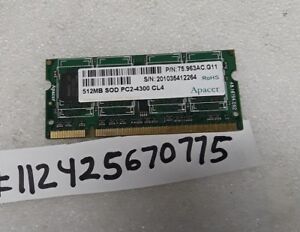  512MB 1RX8 DDR2  PC  DDR2 PC2-4300 4300  CL4  200PIN SINGLE RANK  64X8 NON-ECC