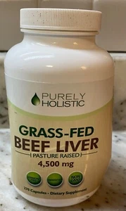 Grass Fed Beef Liver Capsules 4500mg - 270 Capsules 750mg Exp 11/27 - Picture 1 of 3