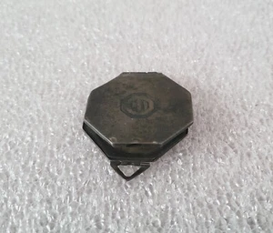 Antiker verschlossener Anhänger Sterlingsilber Achteckform Motor Art Deco zum Reparieren - Bild 1 von 6