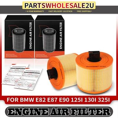 2x Front Engine Air Filter for BMW 125i 2009-2010 130i 2006-2010 325i 2009-2011 - Image 1 of 4