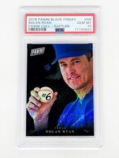 2018 Panini Black Friday Panini Collection Rapture #NR Nolan Ryan /25 PSA 10 HOF
