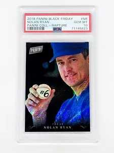 2018 Panini Black Friday Panini Collection Rapture #NR Nolan Ryan /25 PSA 10 HOF - Picture 1 of 2