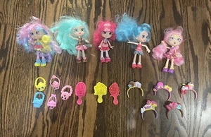 Shopkins Shoppies Bundle - Five 5 Inch Dolls With Accessories - Picture 1 of 1