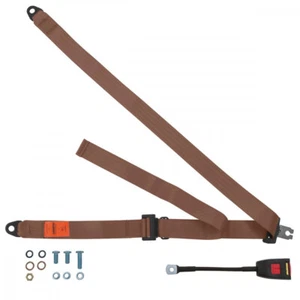 Front Static Seat Belt For Bond Equipe GT 4S Coupe 1963-1970 Beige - Picture 1 of 6