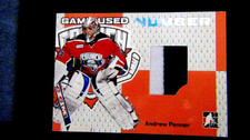 VERY RARE ! 06-07 ITG HEROES AND PROSPECTS GAME-USED NUMBER ANDREW PENNER !!