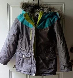 Zero Xposur Girls Winter Coat- W/ Fur Lined Removable Hood- Size M- 10/12 - Picture 1 of 6