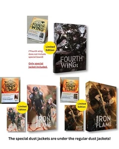 Fourth Wing & Iron Flame Set Rebecca Yarros (Korean) Art Dust Jacket Limited - Bild 1 von 17
