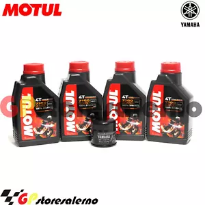 KIT OLIO + FILTRO ORIGINALE MOTUL 7100 20W50 YAMAHA 750 FZR OW01 1991 - Foto 1 di 1