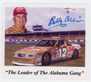 Biglietto da visita firmato Bobby Allison - pilota di auto da corsa NASCAR HOF Alabama Gang - Foto 1 di 2