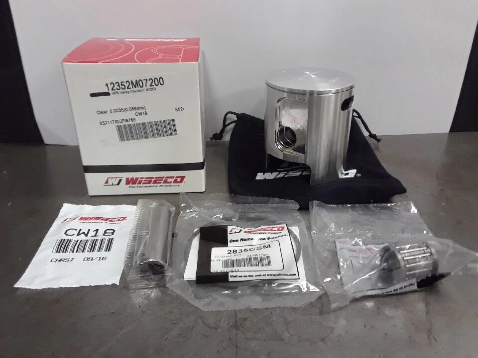 KIT DE PISTÓN FORJADO HARLEY-DAVIDSON AERMACCHI 1978 MX 250 STD DIÁMETRO 72 MM Foto 1 de 1