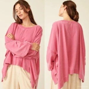 Free People Daisy Damen Sweatshirt, Dragonfruit Sorbet Pink/Rose, XS - Bild 1 von 3