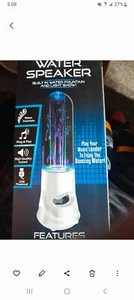 Bass Jaxx - Dancing Water Speaker Built In Water Fountain w/Lights - Black NIB - Picture 1 of 3