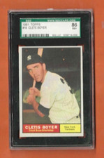 Clete Boyer #19 1961 Topps Baseball Card - Graded SGC 86 - ONE CARD