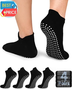 4/6 Paar Antirutsch Grip Socken für Herren Anti-Rutsch Gripp Socken Knöchel Griff Socken - Bild 1 von 12