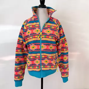 Chubbies Fleece Jacket Full Zip Aztec Print Men’s M - Picture 1 of 9