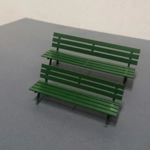 Diorama Bench Model 1:18/24 Scale Green Seat Model City Street Scene Model Prop - Picture 1 of 9
