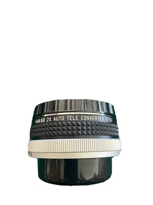 Sakar Auto Tele Converter 2X for Canon FD Lens Mounts plus Hard Case - Image 1 of 4