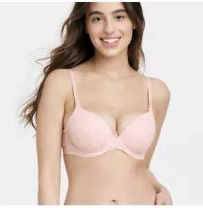 NewAuden Women's Size 38D Lightly Lined Full Coverage Nursing T-Shirt Bra - Pink - Picture 1 of 5