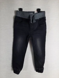 Epic Threads Toddler Boys Stretch Jean Cargo Joggers Deep Black Size 2T NWT - Picture 1 of 5