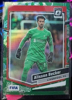 2024-25 Panini Donruss Alisson Becker 3/8 Optic Dragon Scale Liverpool - Image 1 of 2