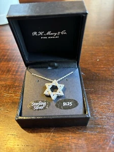 RH Mary &co star Of David Necklace Sterling Silver - Picture 1 of 3